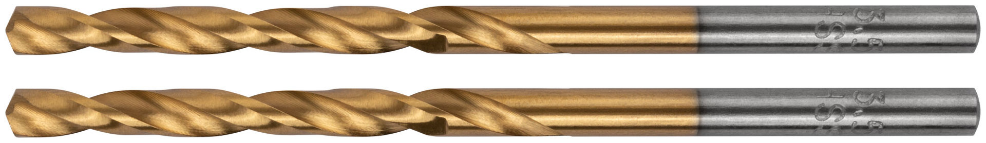 Сверла HSS по металлу, титановое покрытие, в блистере 3,5 мм (2 шт.) (34335)