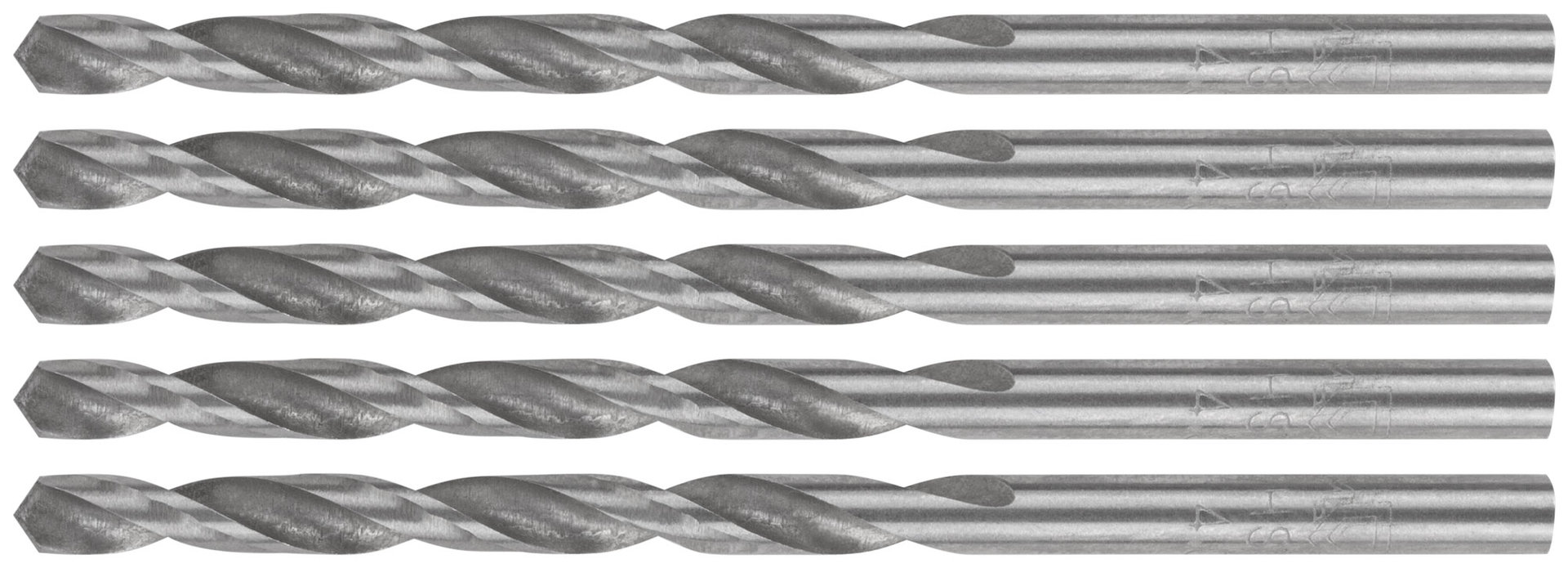Сверла по металлу HSS, угол заточки 118°, 4,0 x 75 мм, (5 шт.) (35559М)