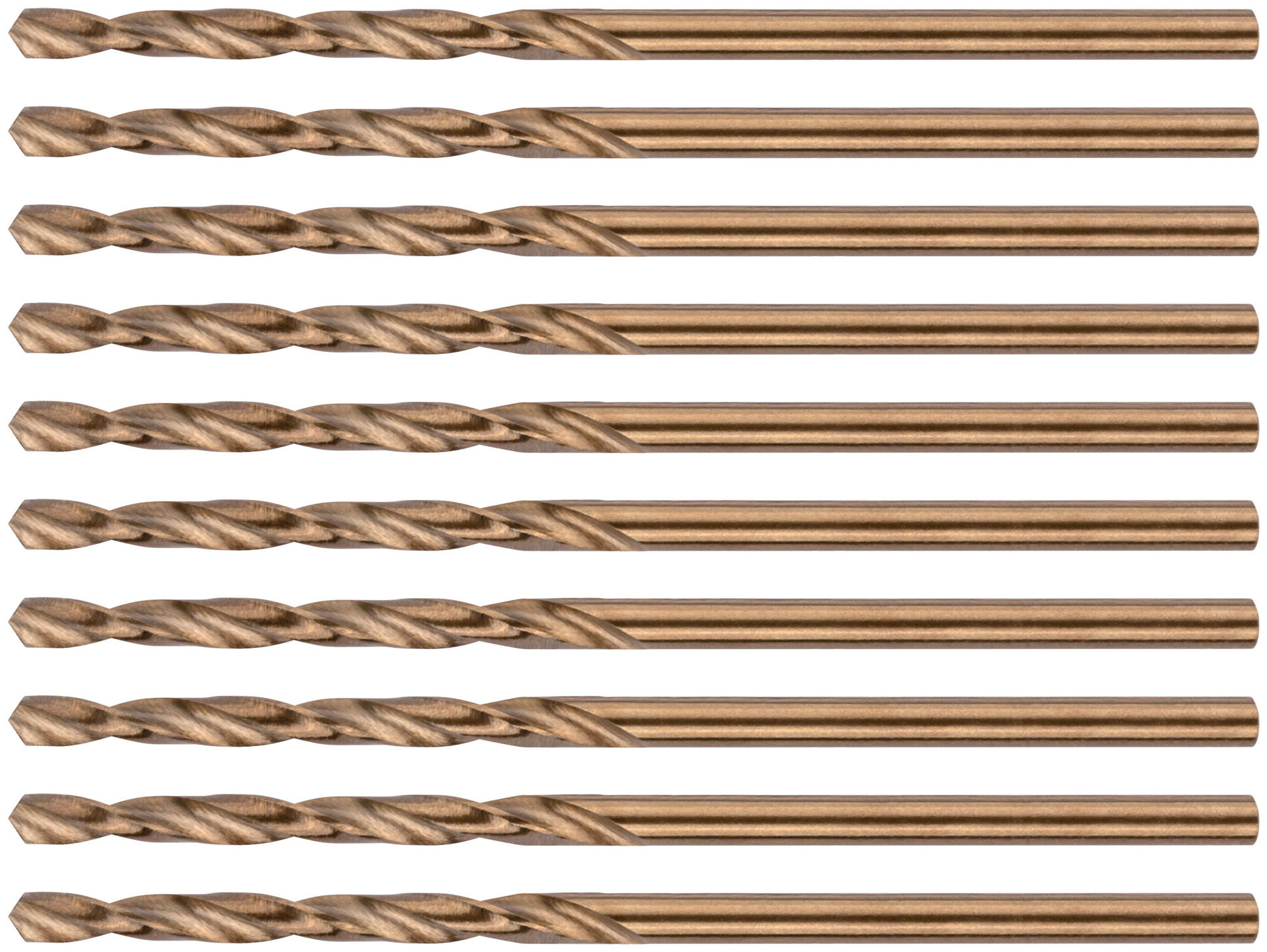 Сверла по металлу HSS с добавкой кобальта 5% Профи 2,0 мм (10 шт.) (33920)