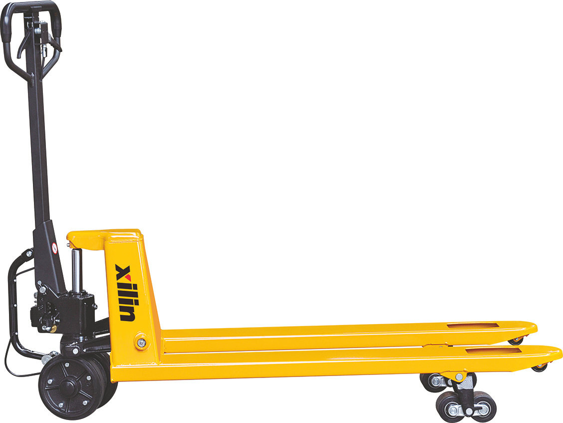 Тележка гидравлическая с механическим приводом 2500 кг 1150 мм полиуретановые колеса XILIN BFA (1010182)