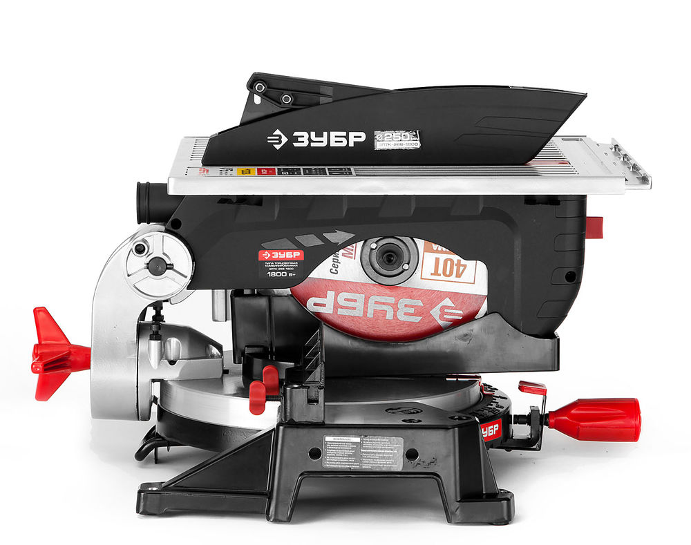 Пила торцовочная d 250 х 30 мм 1800 Вт комбинированная ЗУБР ЗПТК-255-1800 ЗПТК-255-1800