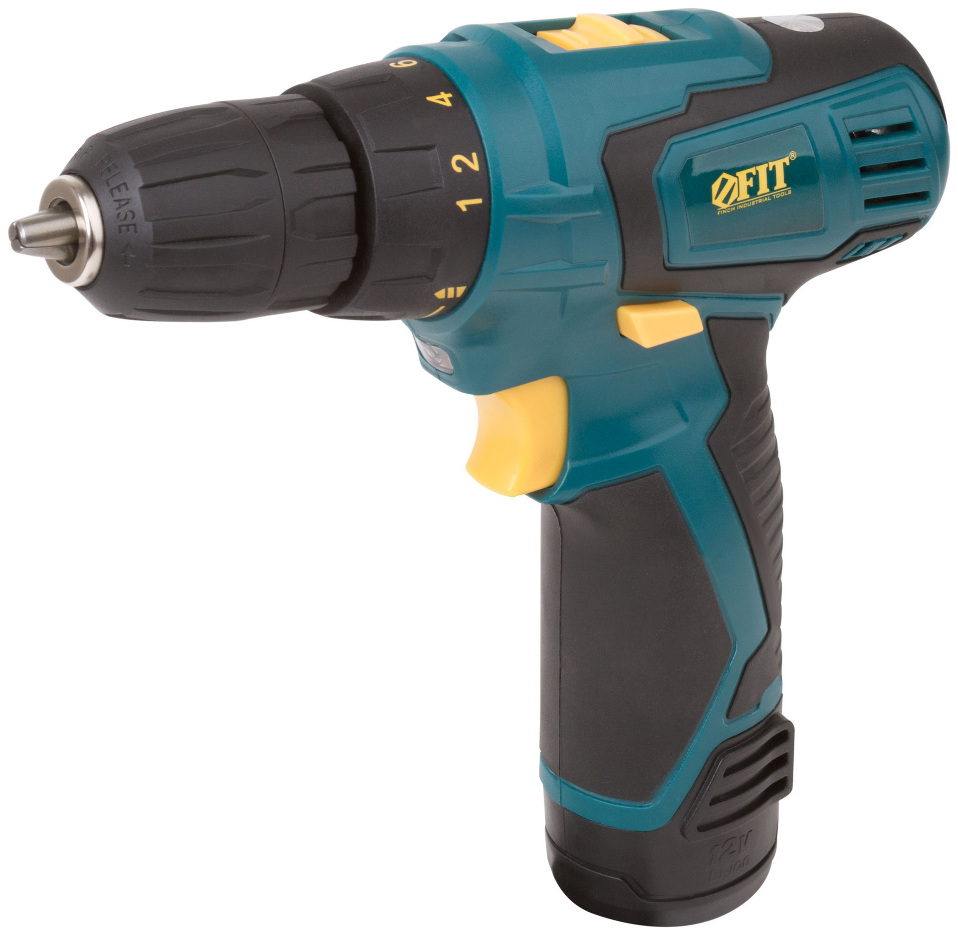 Дрель-Шуруповерт акк. 12 В; 0-350/1100 об/мин; 20 Нм; 1 (Li-Ion) 1,3 Ач; 1 ч.; рез. накл.; коробка (80180)