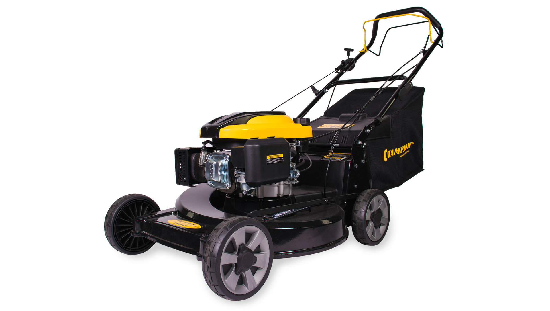 Газонокосилка CHAMPION LM5645 (PRO 4,4кВт привод 560мм 75л 25-80мм 1рычаг/8, 38,2кг3в1) (LM5645)