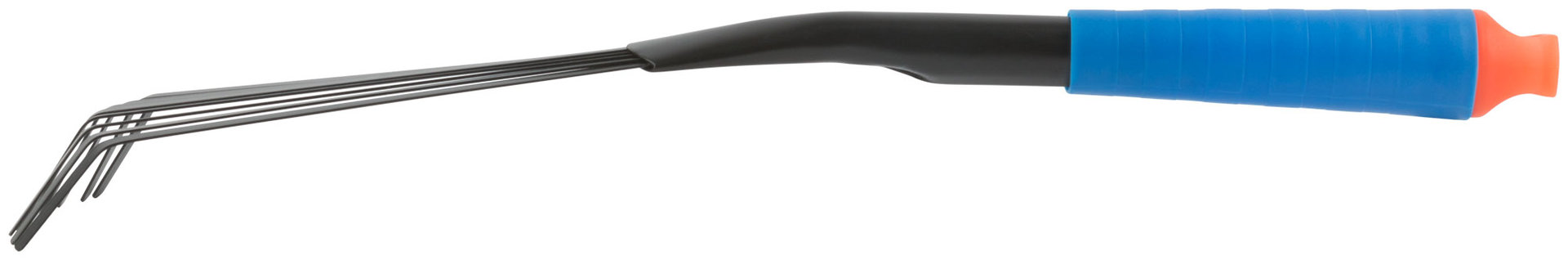 Грабельки веерные, синяя пластиковая ручка 415 мм (77060)