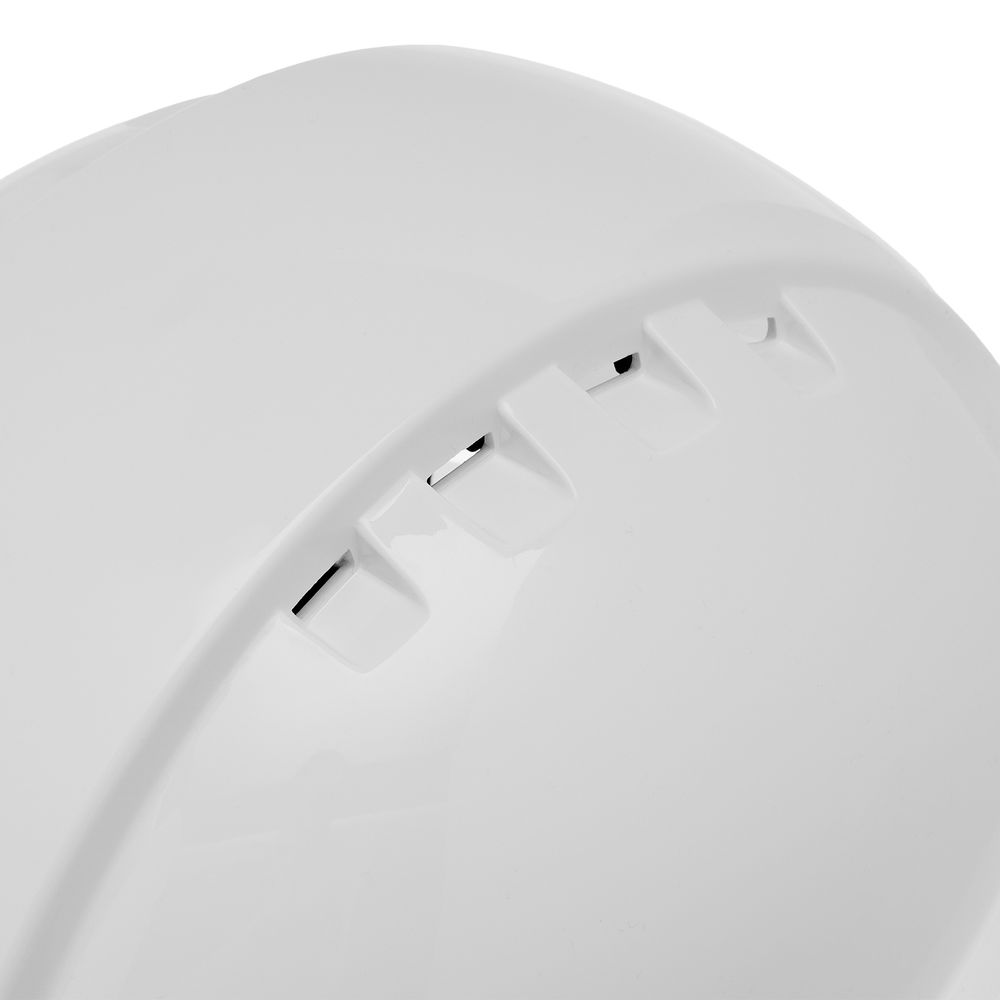 Каска защитная ударопрочная, ABS/PC, плавная регулировка, модель «Форвард» (К-05)белая Denzel (89204)