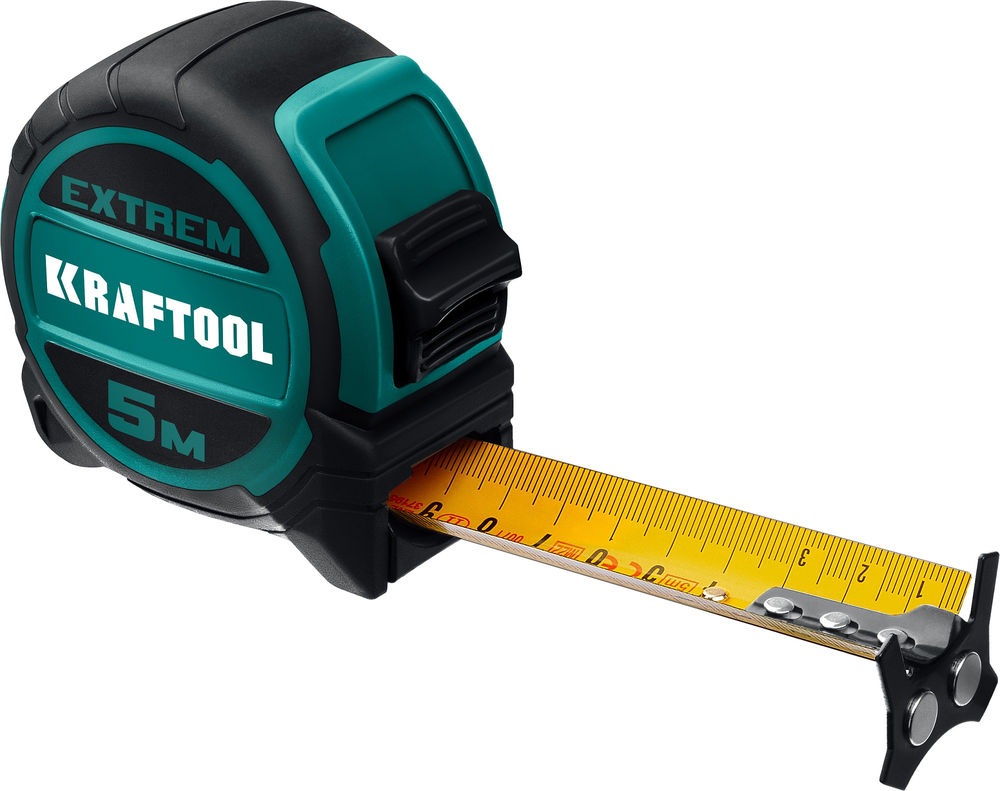 Рулетка 5 м х 32 мм со сверх широким полотном Extrem KRAFTOOL 34127-5