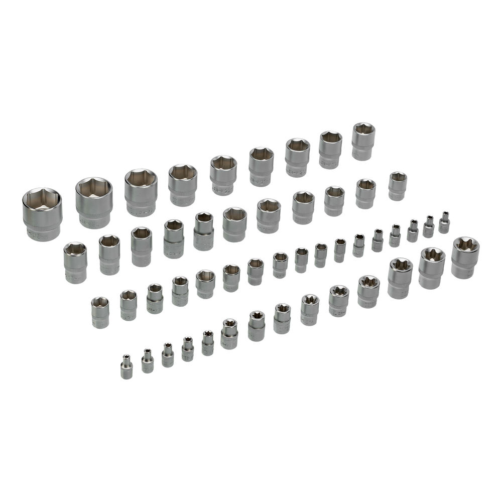 Набор инструментов, 1/2, 1/4, 3/8, CrV, S2, пластиковый кейс, 216 предметов Denzel