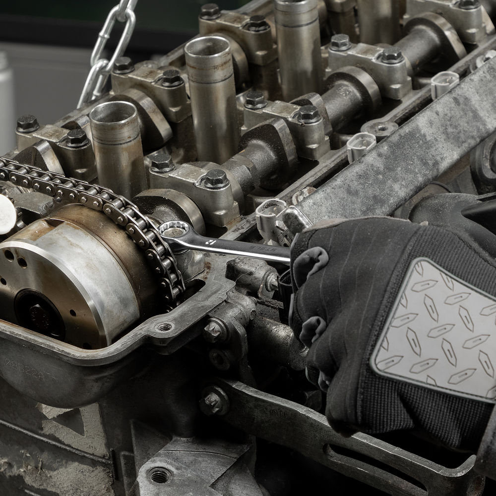 Набор ключей комбинированных 6-22 мм, 12 шт, CrV, матовый хром Stels (15421)