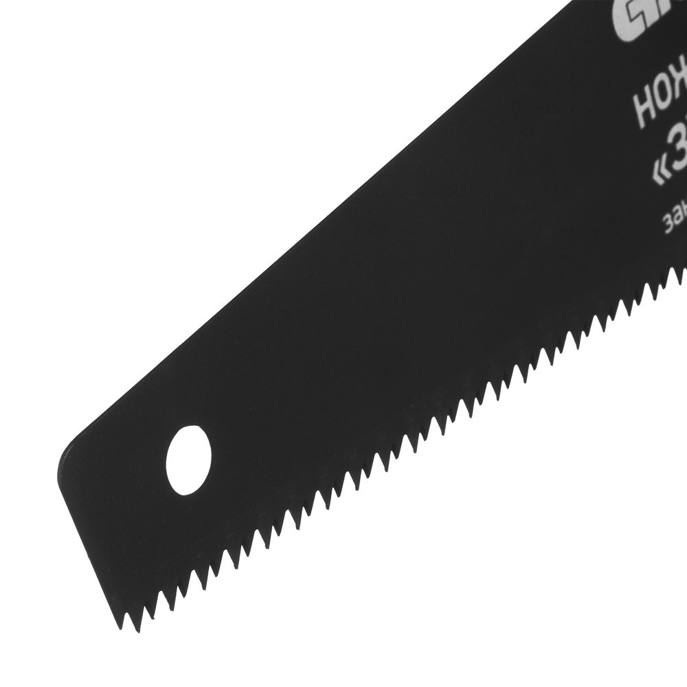 Ножовка по дереву Зубец, 450 мм, 7-8 TPI, каленый зуб 2D, защитное покрытие, двухкомпонентная рукоятка Сибртех (23811)