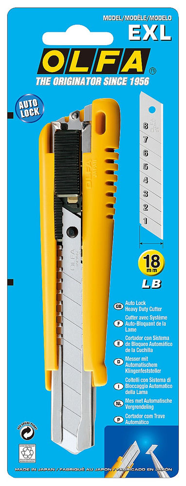 Нож с выдвижным лезвием 18 мм OLFA OL-EXL