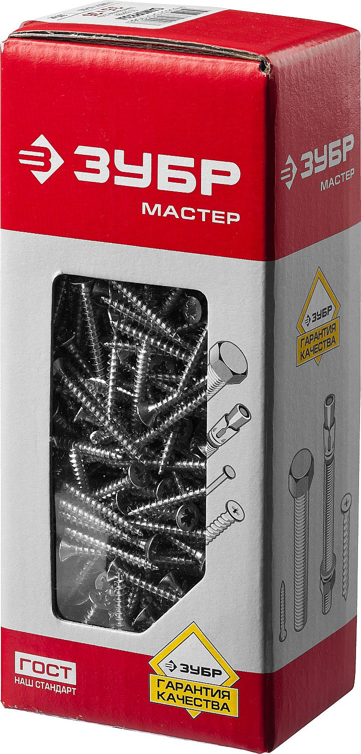 Саморез универсальный 35 х 3.5 мм, белый цинк, 500 шт СУ-Б ЗУБР 4-300371-35-035