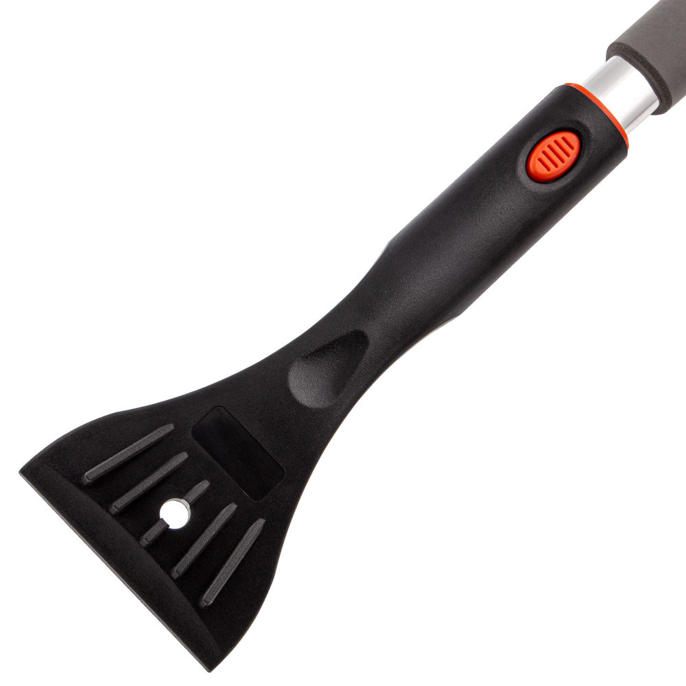 Щетка-сметка для снега со скребком и водосгоном, телескопическая, поворотная голова Stels (55299)