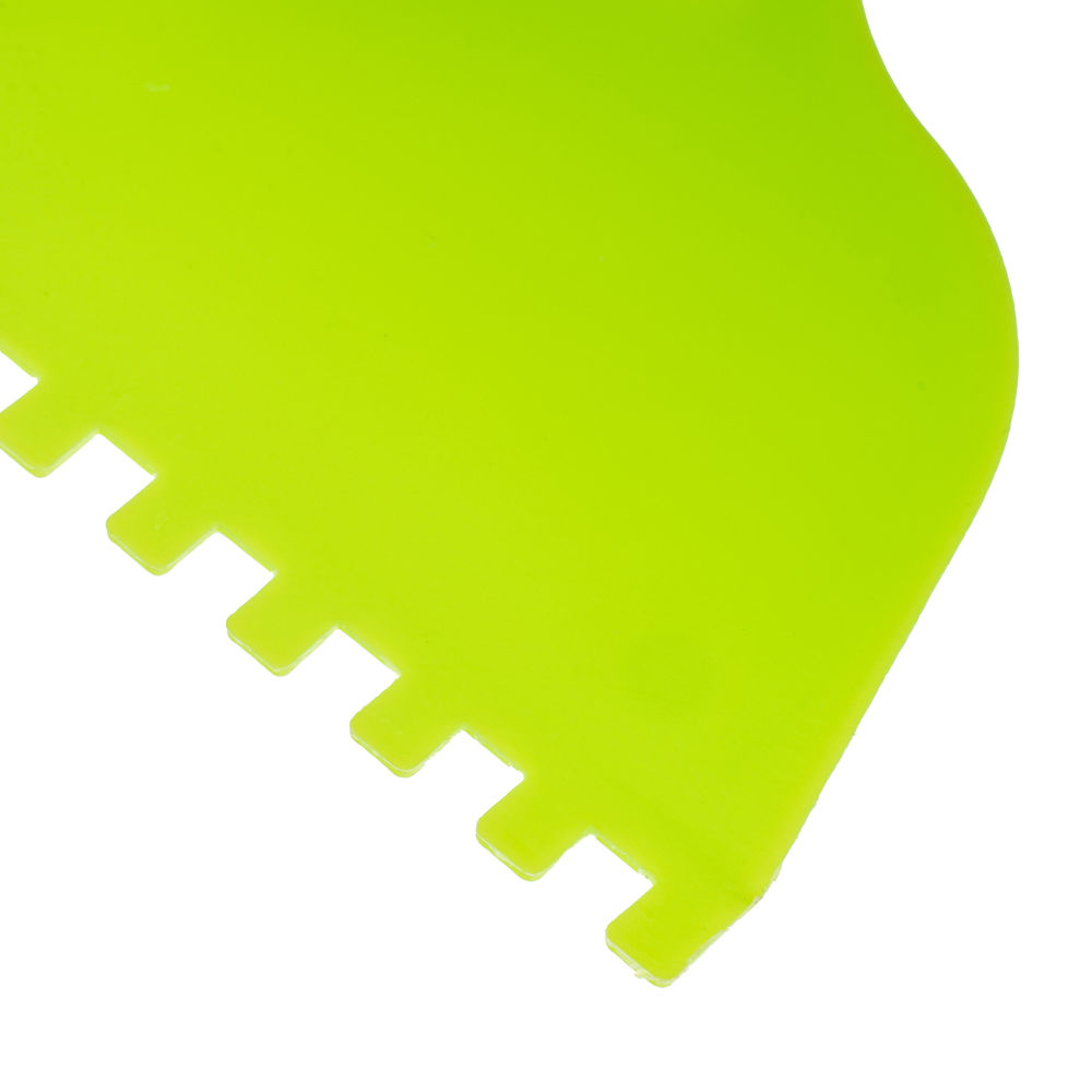 Шпатель для клея, пластмассовый, зубчатый 6 х 6 мм Сибртех (86015)