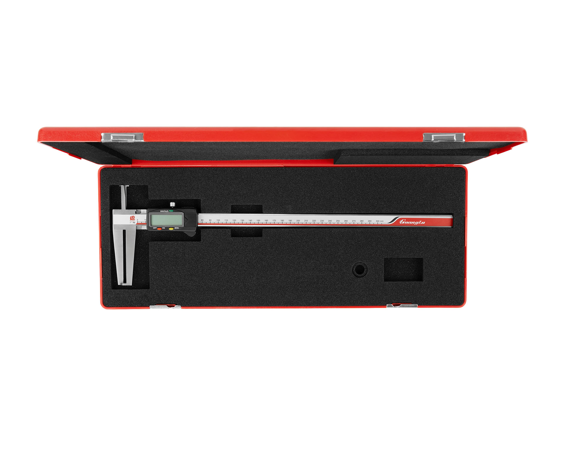 Штангенциркуль цифровой 13-300/24-300 0,01 с двойными лезвийными измер. губками для внутр. канавок 115-233 Guanglu