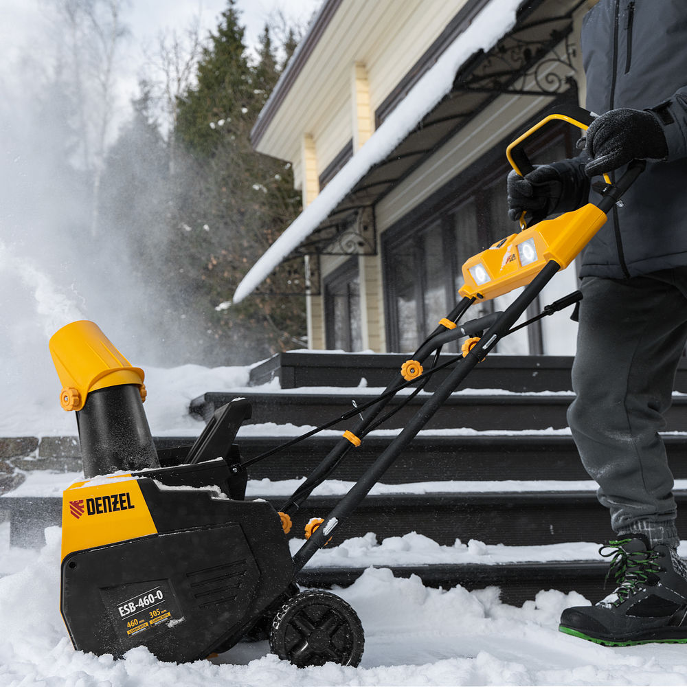 Снегоуборочная машина аккумуляторная, ESB-460-0, Li-Ion, 36В Denzel (97636)