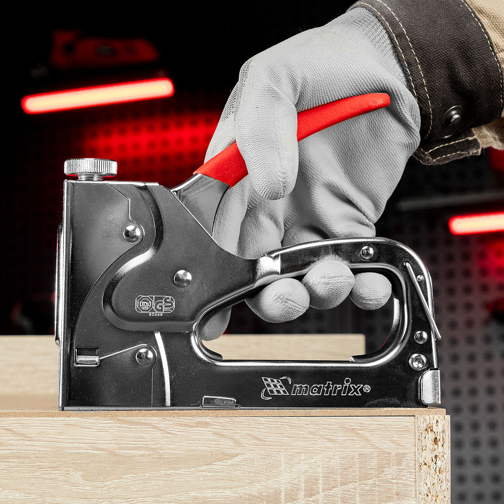 Степлер мебельный 4-функциональный, тип скобы: 140, 36, 300, 500, 6-14 мм Matrix (40901)