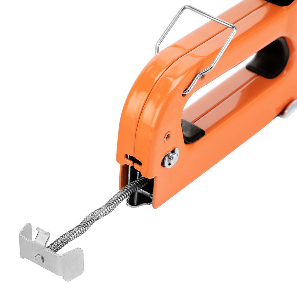 Степлер мебельный регулируемый, со скобами 200 шт, тип скобы 53, 4-14 мм Sparta (42002)