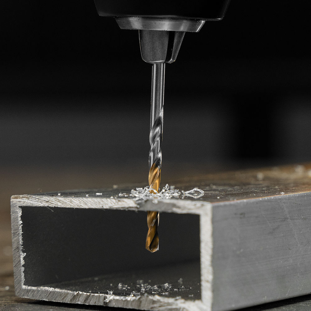 Сверло спиральное по металлу 3,5 x 70 мм, Р6М5, Golden Tip , 2шт. Denzel (718227)