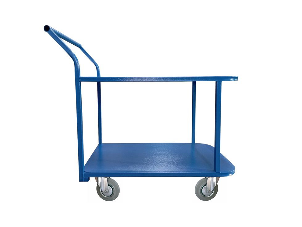 Тележка платформенная TOR ТП-2Я (600х900) 2х-ярусная (160мм) (1048046)