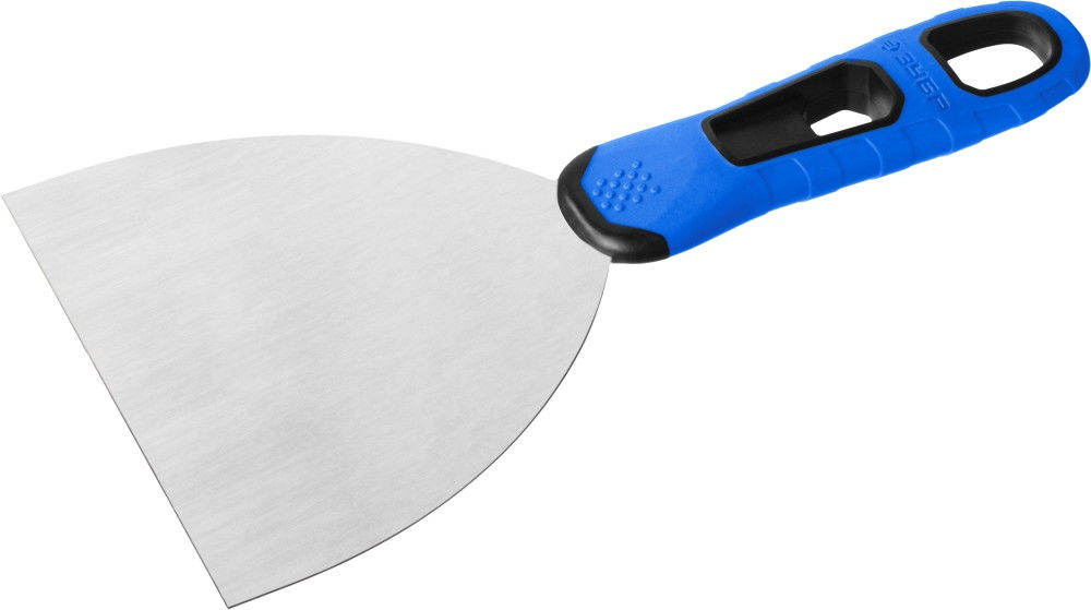 Шпатель нержавеющий 120 мм, х-образное профилированное полотно, облегченная двухкомпонентная ручка ЗУБР Профессионал 10049-12_z03