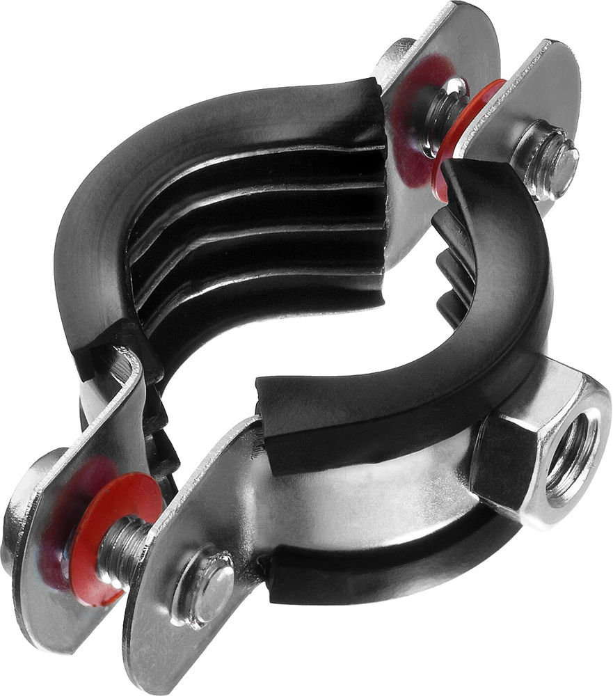 Хомут трубный с гайкой 3/4, цинк, 9 шт ЗУБР 37850-25-29  