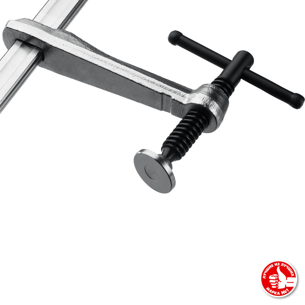 Цельнокованая струбцина КС-200/80, F, 200 х 80 мм ЗУБР Профессионал 32157-080-200