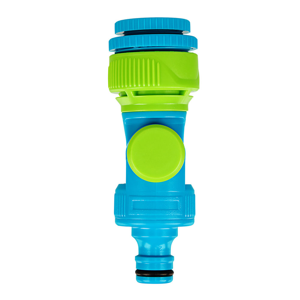 Адаптер штуцерный, шарнирный, с переключателем, 1/2-1, Palisad Luxe (65781)