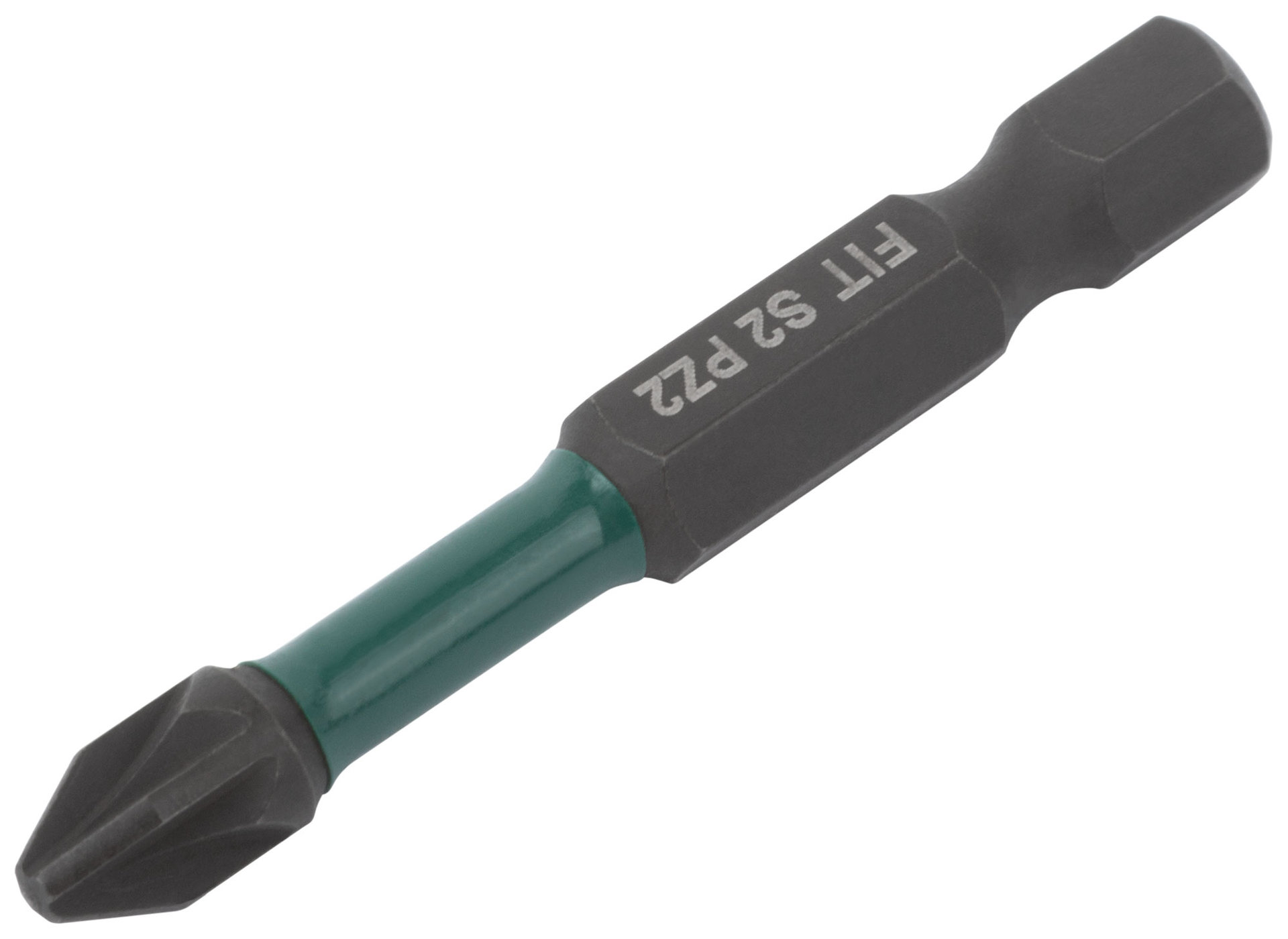 Биты кованые ударные, сталь S2, односторонние 50 мм PZ2, Профи 10 шт., блистер (57486)