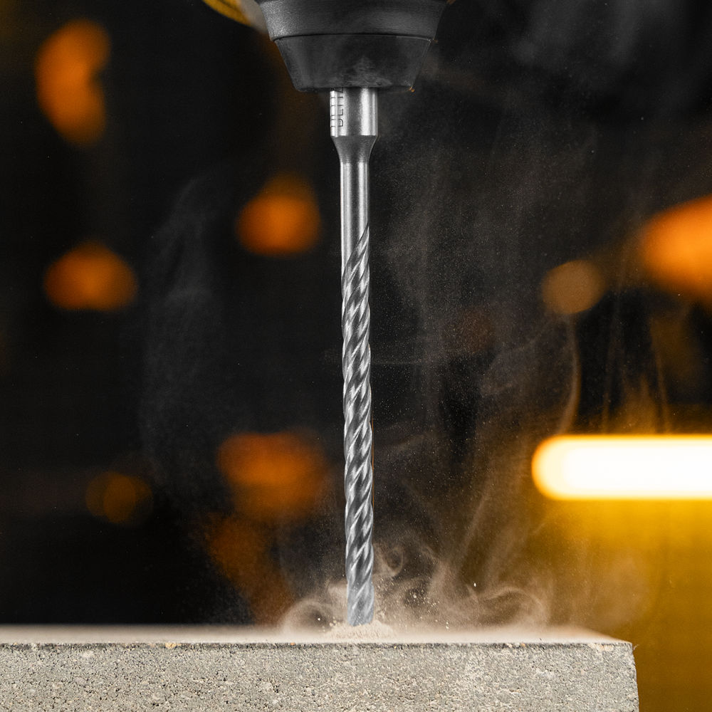 Бур по бетону, цельная крестовая пластина, 6x165 мм, SDS PLUS Denzel (705301)