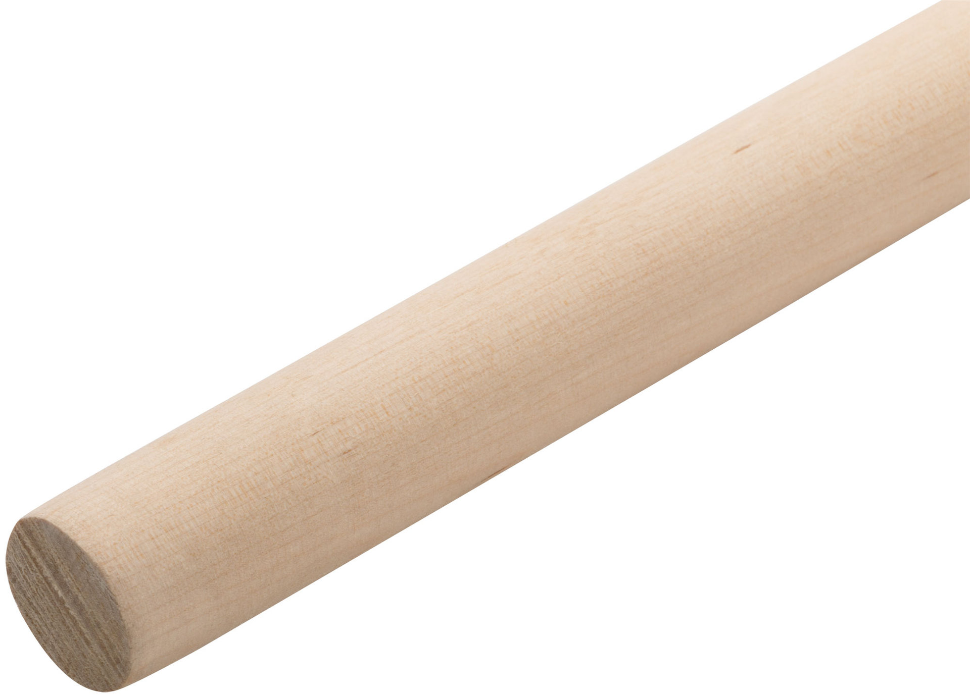 Черенок березовый для щеток, грабель, мётл, диам. 25 мм, L=1200 мм, высший сорт (76907)