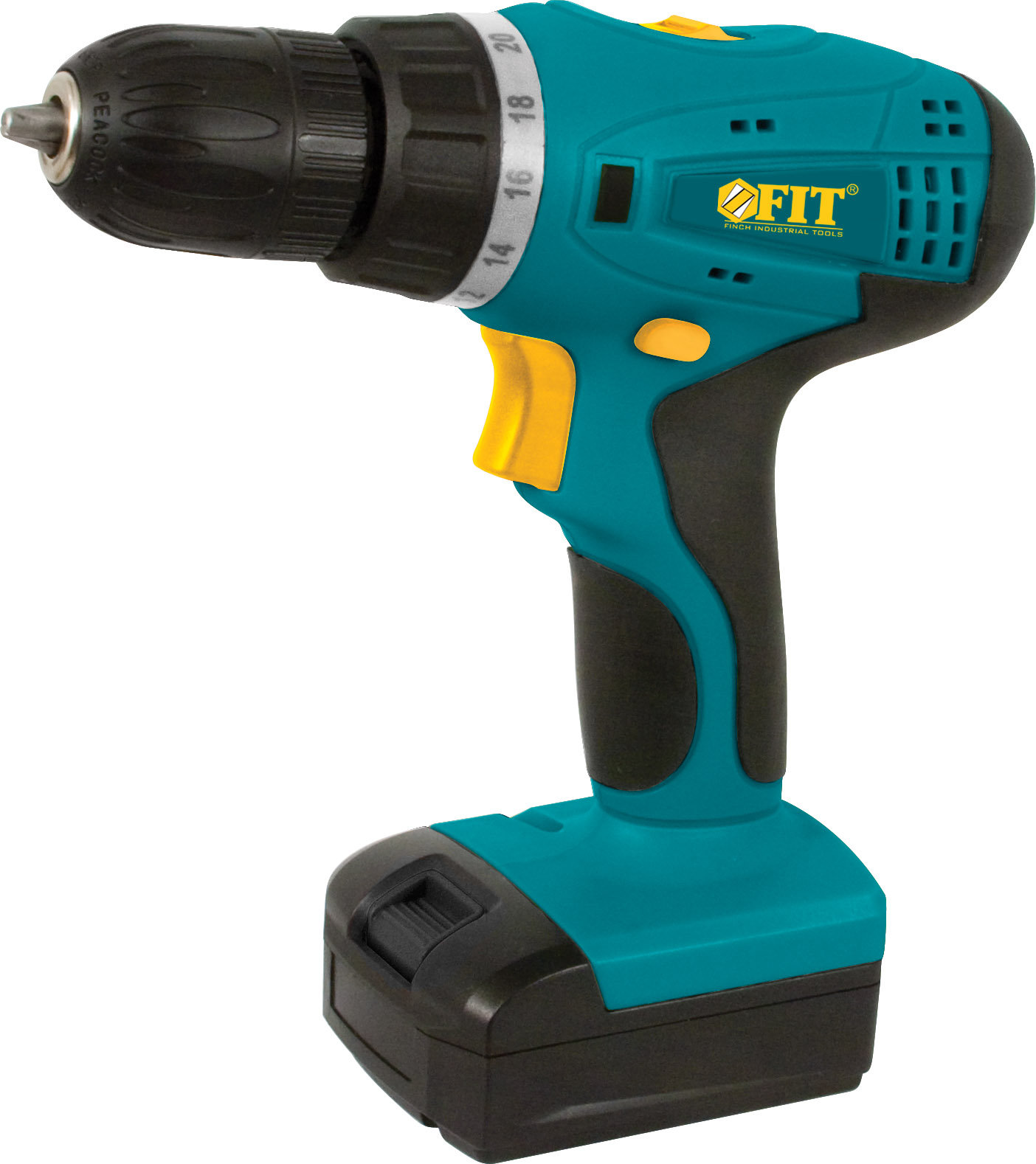 Дрель-Шуруповерт акк. 14,4 В; 0-350/1250 об/мин; 22 Нм; 2 (Li-Ion) 1,3 Ач; 1 ч.; рез. накл.; кейс (80194)