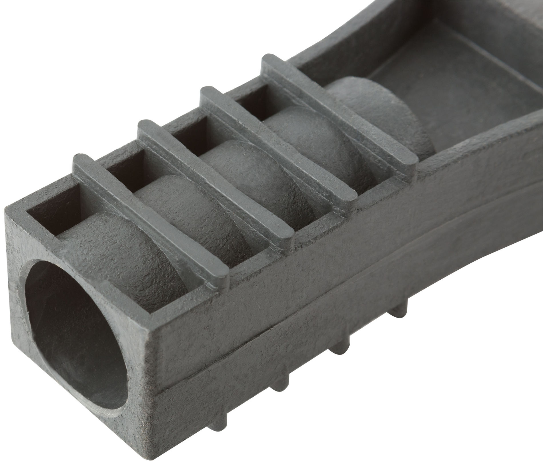 Грабли веерные пластиковые большие, 24 зуба, 610х540 мм, без черенка (76940)