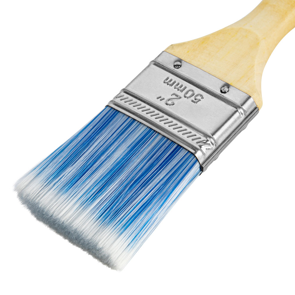 Кисть плоская Евро 2, искусственная щетина, деревянная ручка MTX (83071)