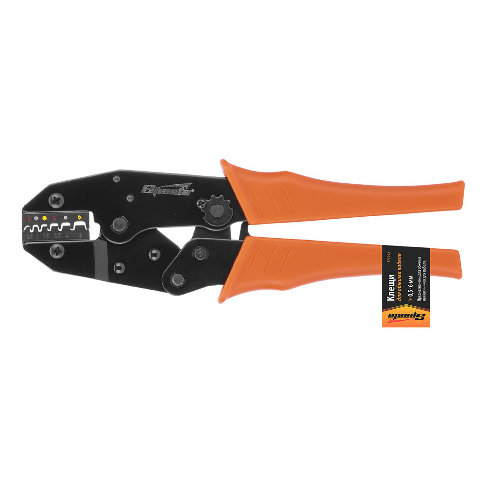 Клещи, 0.5-6 мм, для обжима электрокабеля Sparta (177065)