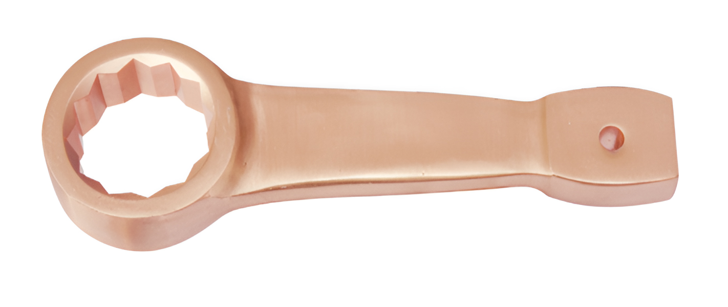 Ключ накидной односторонний ударный облегчённый 150 искробезопасный сплав BeCu 160A-150, HORTZ