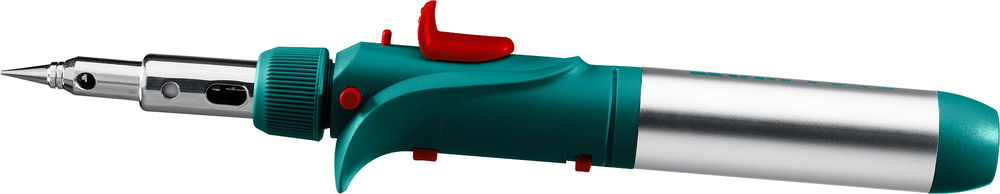 Газовый паяльник SolderGas, 120 K, 30–120 Вт, 1300°С, горелка, фен, пьезоподжиг, набор 10 в 1 KRAFTOOL 55503-H10