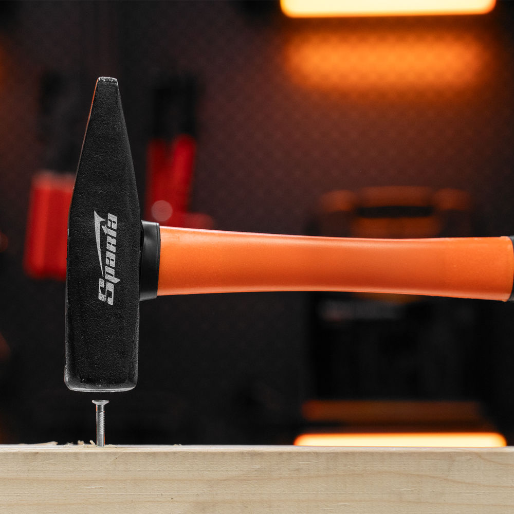 Молоток слесарный, 500 г, фибергласовая обрезиненная рукоятка Sparta (10375)