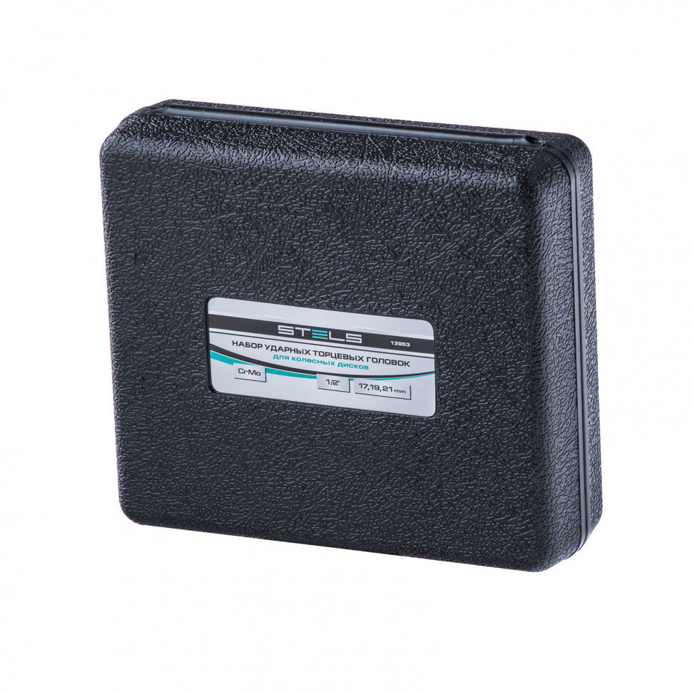 Набор головок ударных 6-гранных удлиненных для колесных дисков (17,19,21 мм) 1/2 3 шт Stels