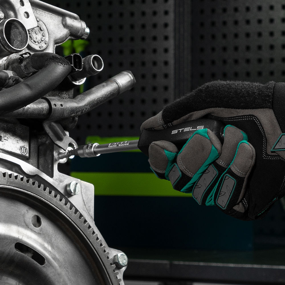 Набор инструментов, 1/4, Cr-V, S2, усиленный кейс, 47 предметов Stels