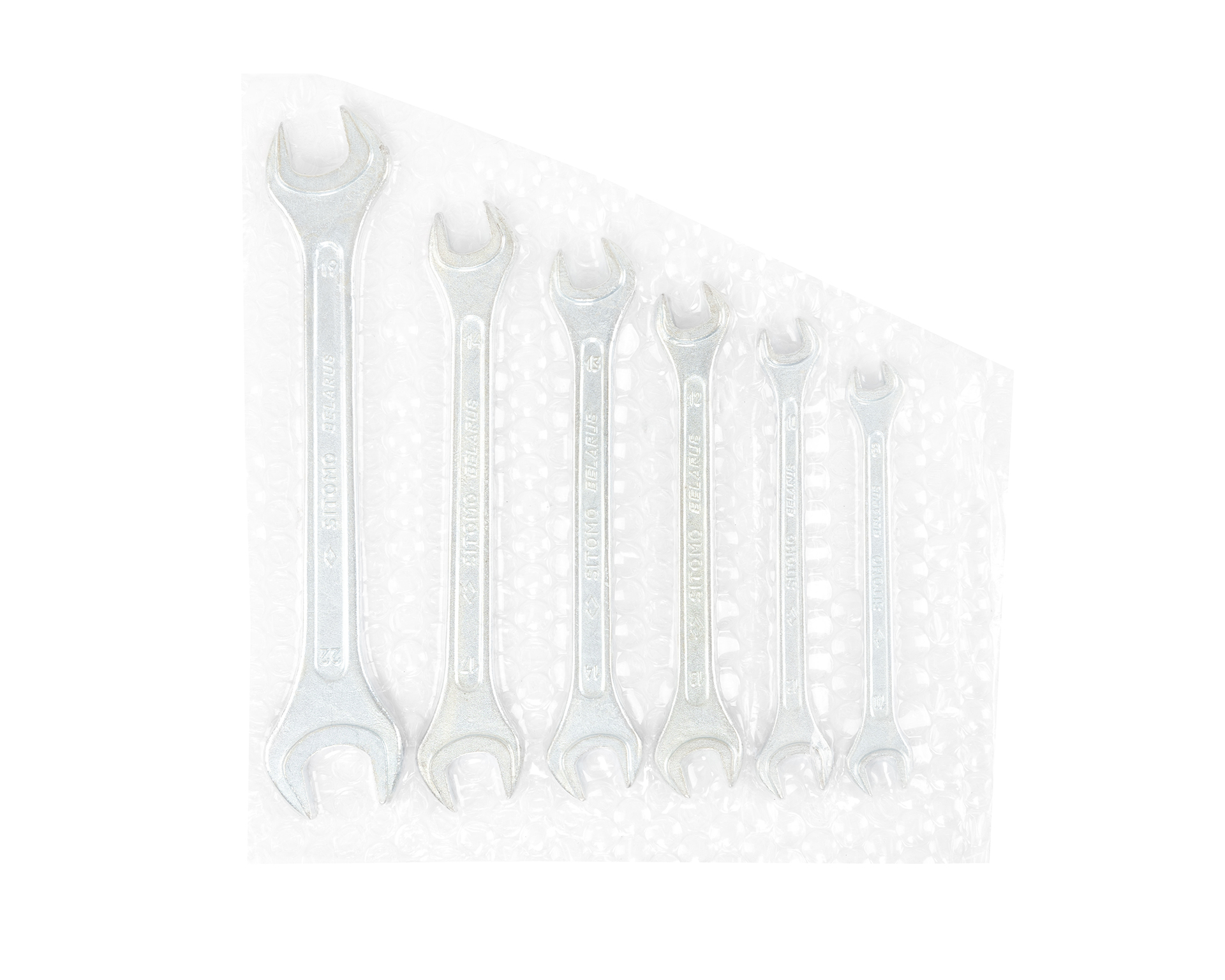 Набор ключей гаечных рожковых двусторонних 6 шт. (8-22) вак.уп. SITOMO BELARUS