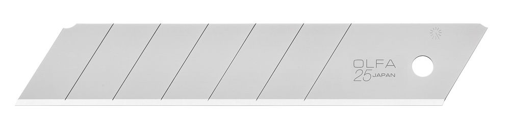Сегментированные лезвия 25 мм, 20 шт, в пластиковом кейсе OLFA OL-HB-20