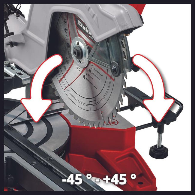Пила торцовочная Einhell TE-SM 10 L Dual, 2100вт,254х30мм,пропил 305х85мм,лазер (4300877)