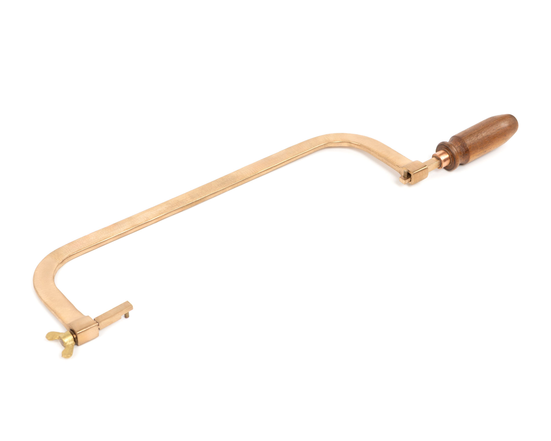 Рамка ножовочная 300 деревянная ручка, искробезопасный сплав BeCu 270-1002, HORTZ