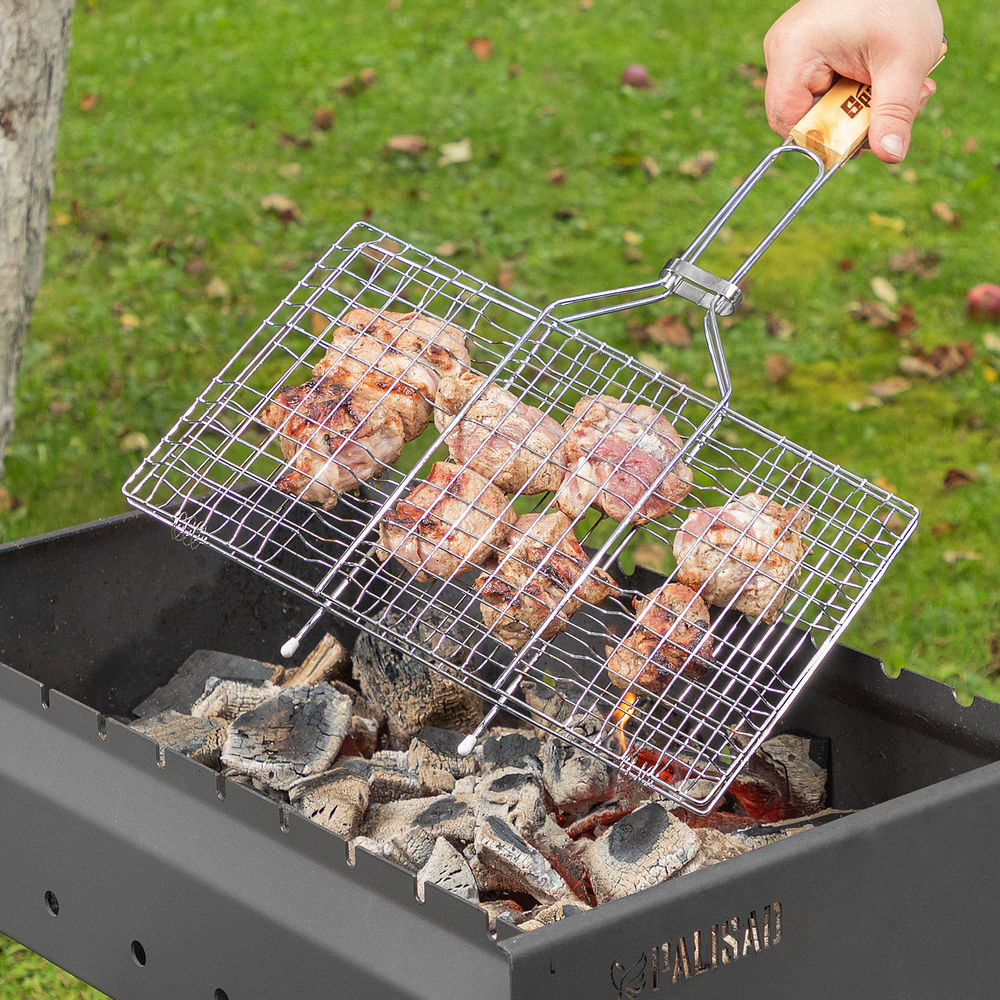 Решетка-гриль 220 х 340 мм, хромированная Sparta (69567)