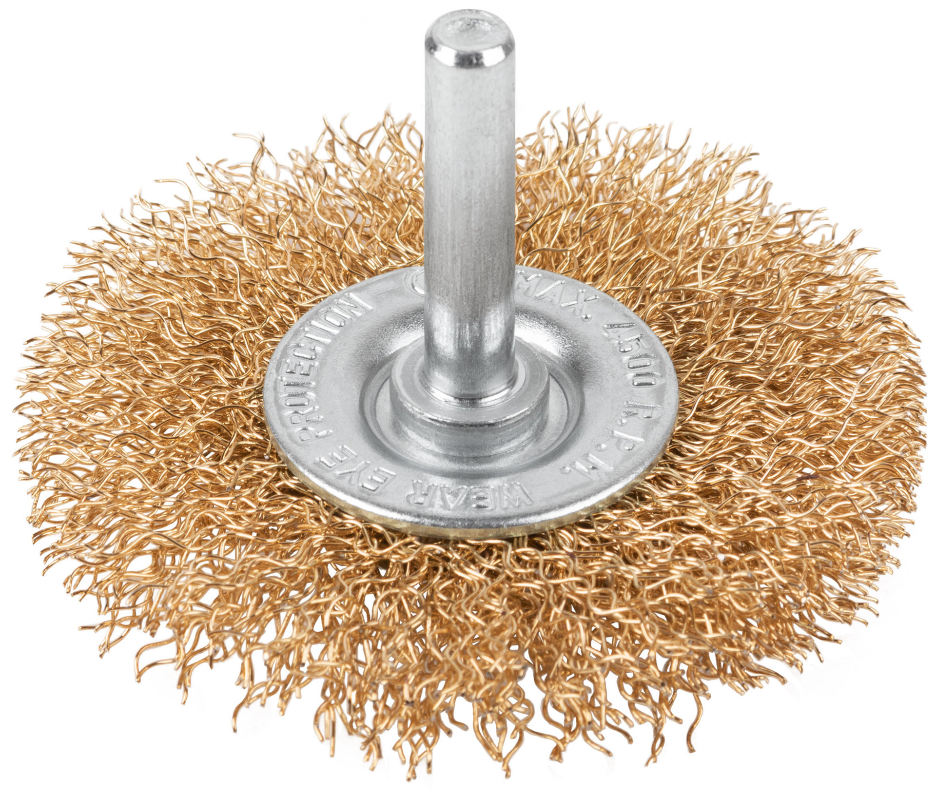Щетка для дрели, тип Плоская, латун. витая проволока 0,3 мм, 65 мм, блистер, CUTOP Profi (82-915)