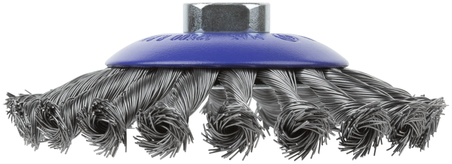 Щетка для УШМ, М14, тип Тарелка, крученая проволока 0,5 мм, 125 мм, блистер, CUTOP Profi (82-907)