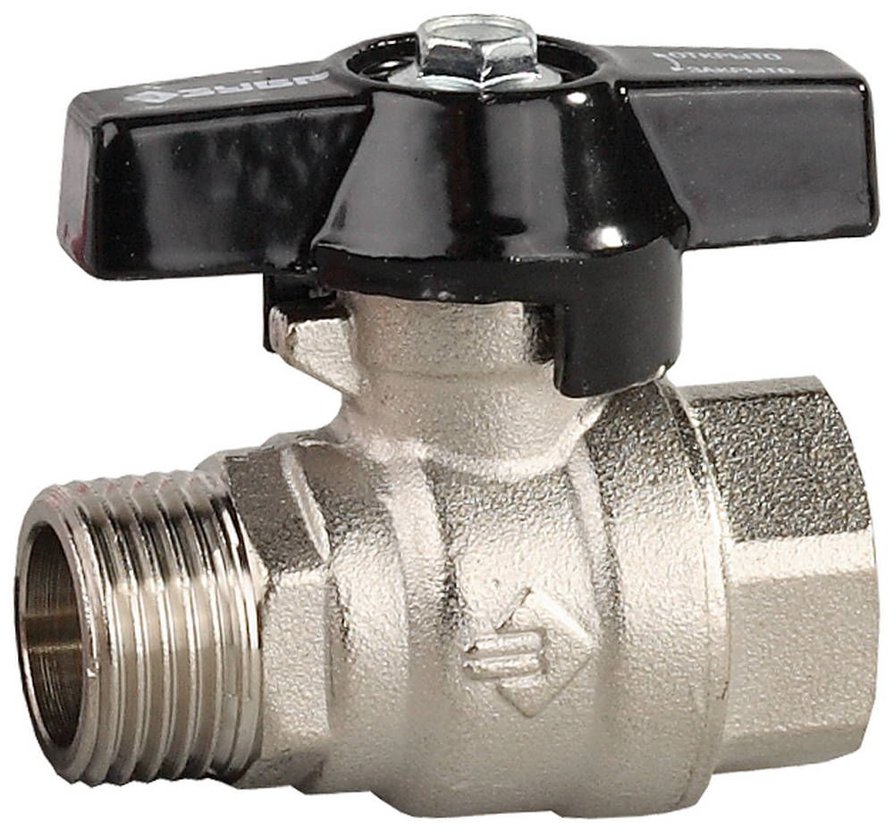 Шаровой кран d 1, ручка «бабочка» ЗУБР 4-51324-C-1