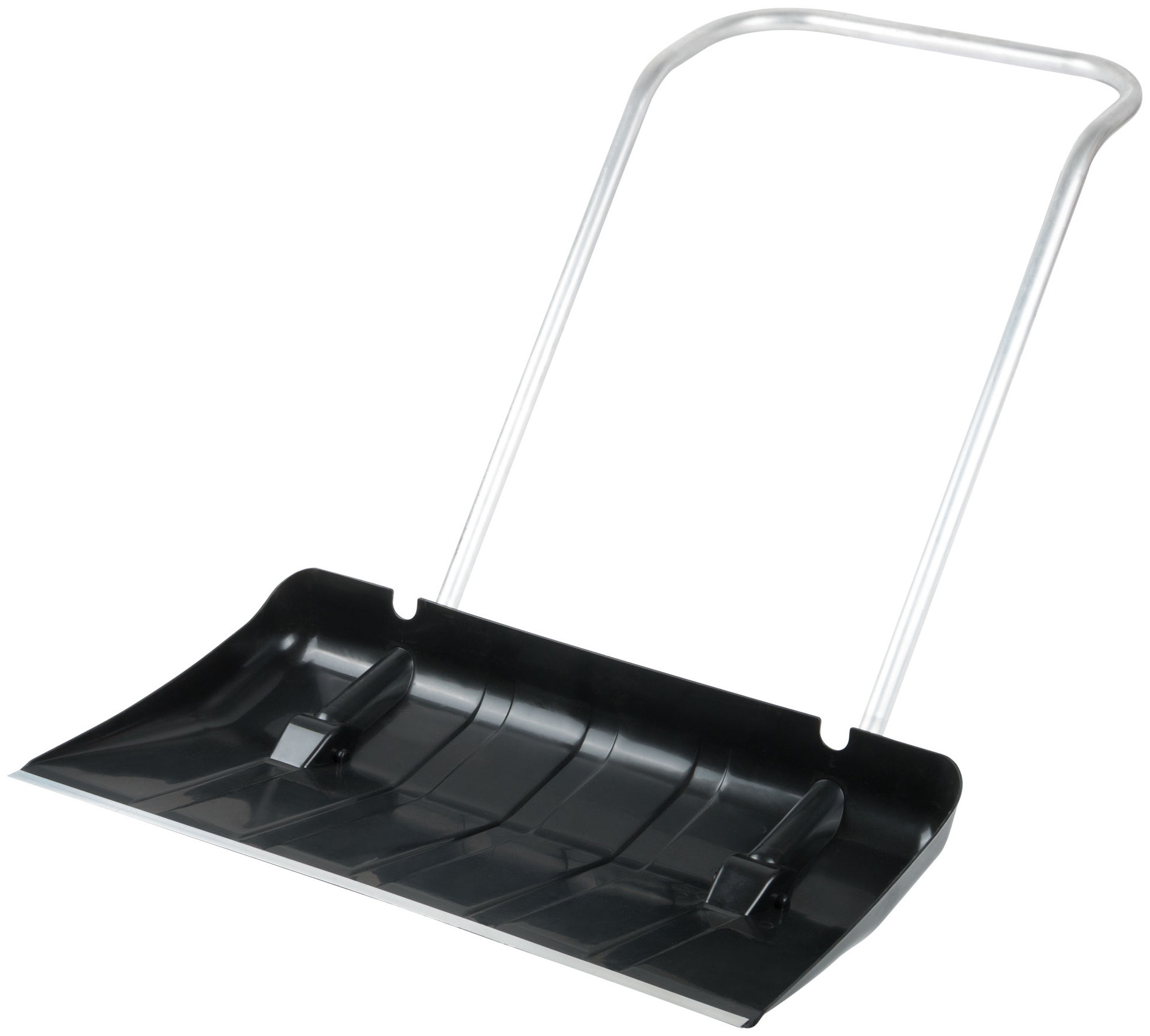 Скрепер для уборки снега на колесиках пластиковый, металлическая ручка, Профи 810x430х1220 мм (68136)