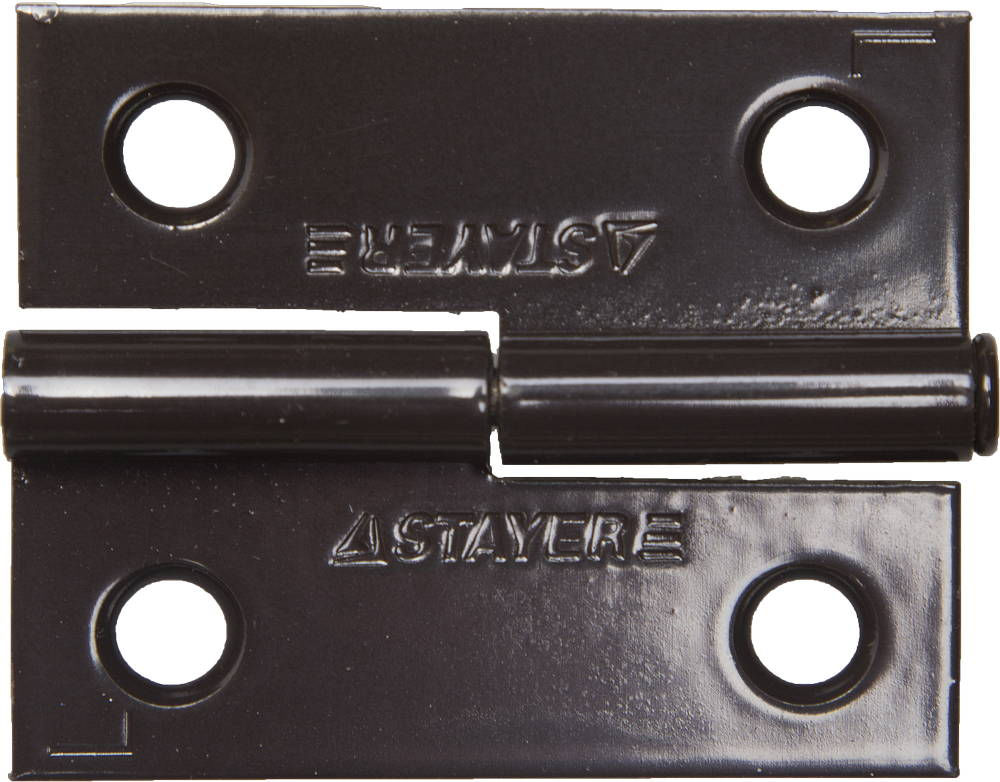 Петля карточная 50 x 43 x 1.8 мм, разъемная, левая, цвет коричневая STAYER 37613-50-3L