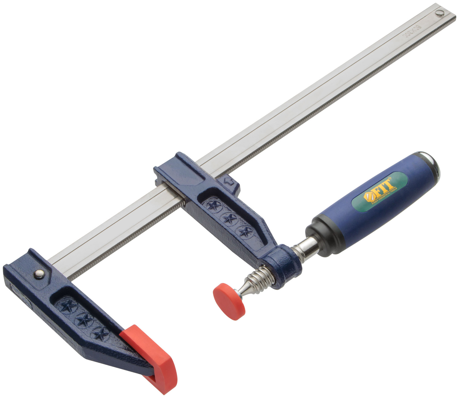 Струбцина тип F усиленная, мягкая ручка 80х300 мм (59155)